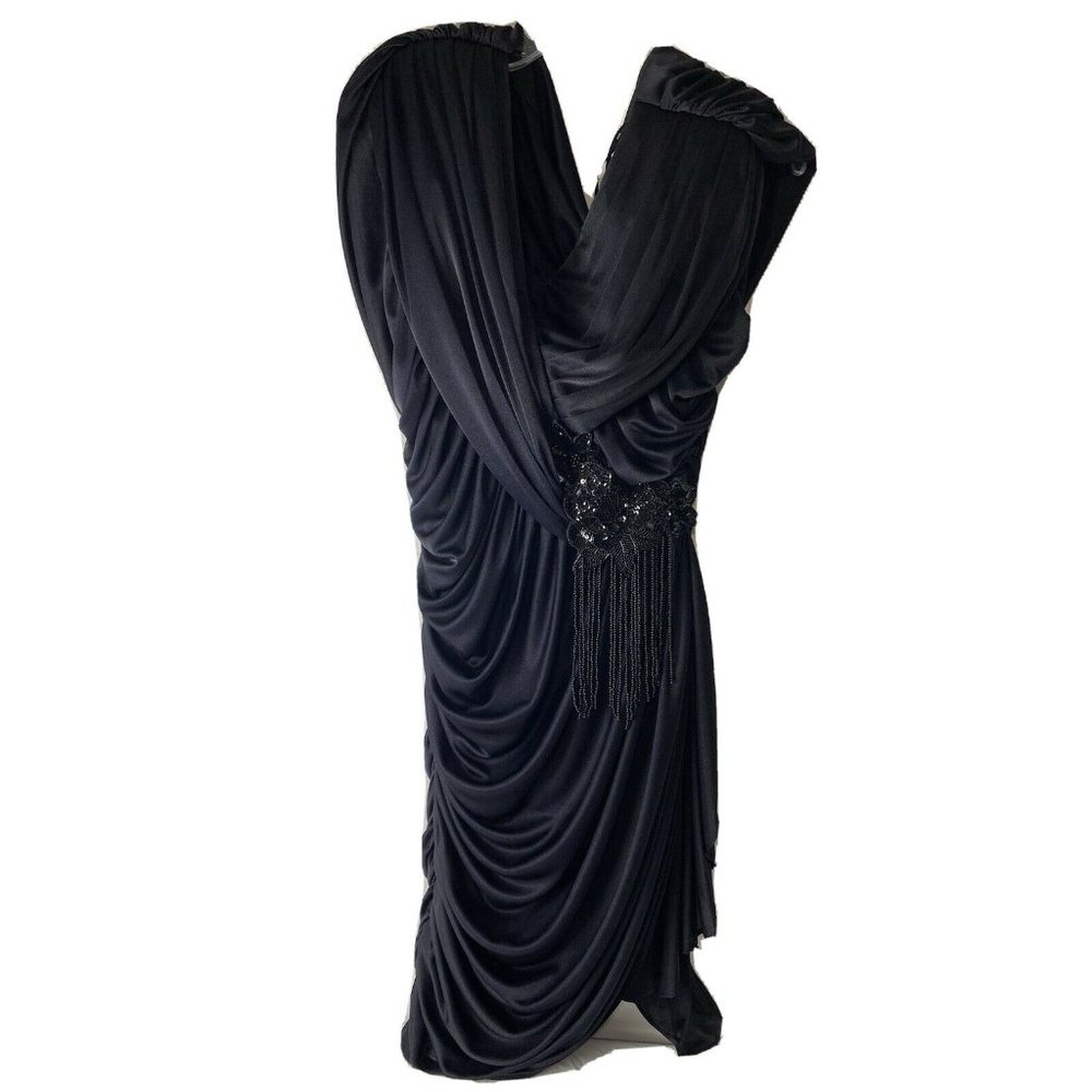 Vintage Abby Kent Draped Ruched Cocktail Dress 12
